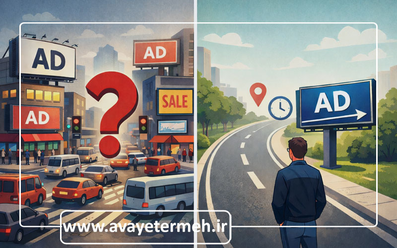 هدف گذاری دقیق در تبلیغات محیطی یعنی چه و چرا با انتخاب بیلبورد فرق دارد؟